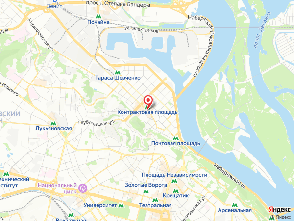 возле района Станция метро Контрактовая площадь